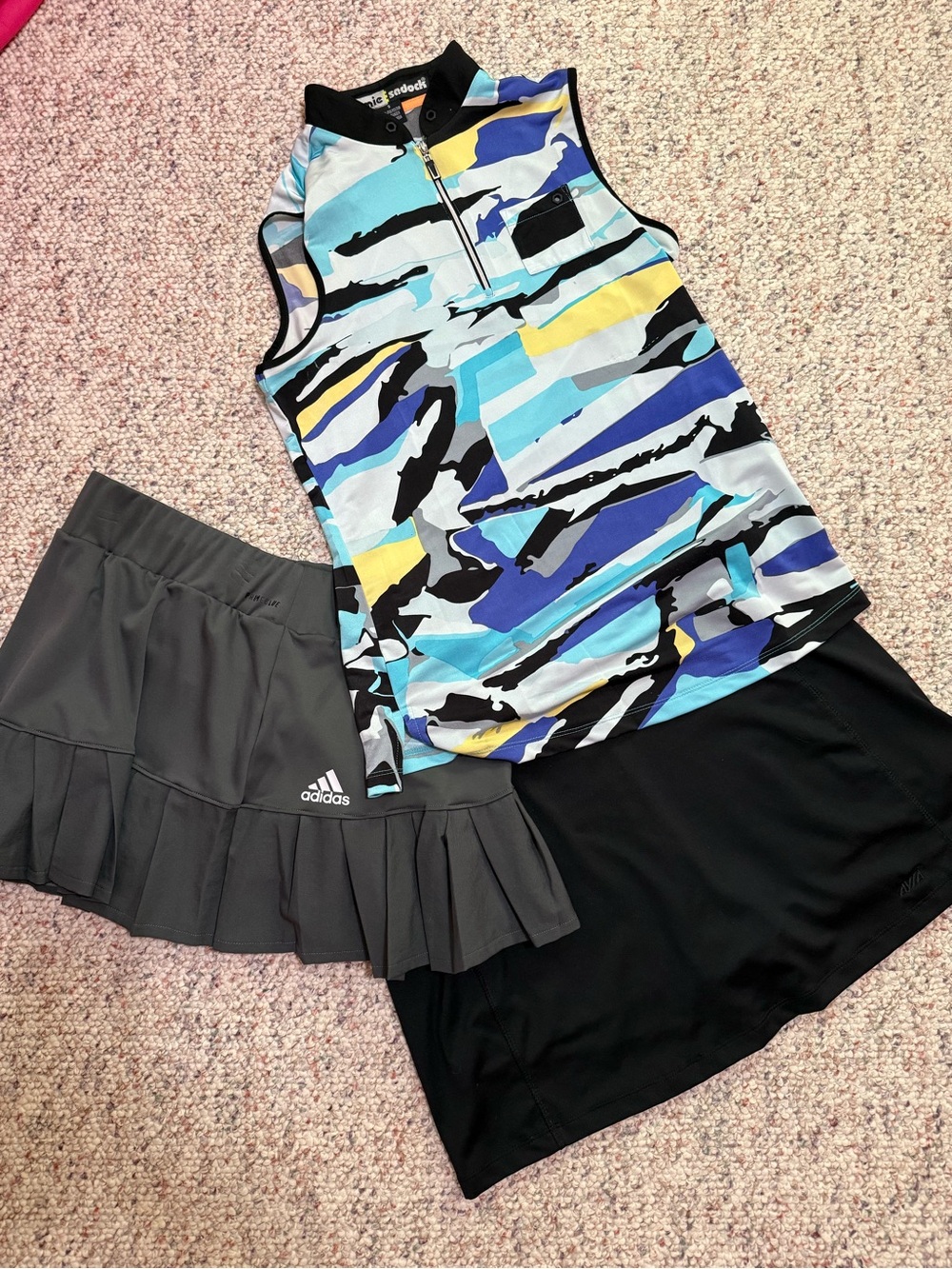 Jamie Sadock golf shirt plus two skorts, perfect for golf or tennis